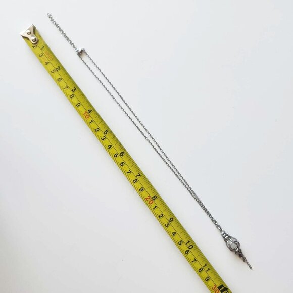 Whimsical selenite and silver fairy rosary necklace ✦ whimsigoth style ✦ - Picture 5 of 7